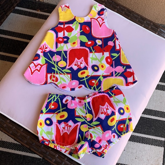 Vintage 1970s Holiday Sportswear of Miami matching set top & bottom 6-12 months? - Picture 3 of 15